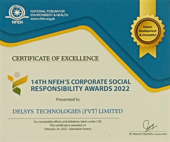 Received 14th Annual HFEH’s CSR Award from National Forum for Environment and Health for Future Development & Innovation